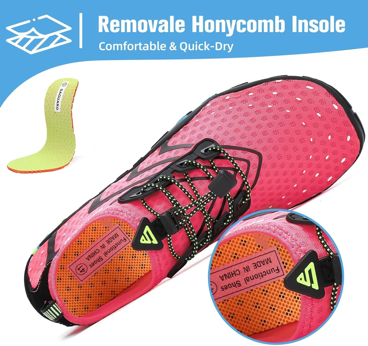 Thumbnail 3 de Mishansha Water Shoes for Women & Men: Quick-Dry Barefoot-Feel Aqua Shoes