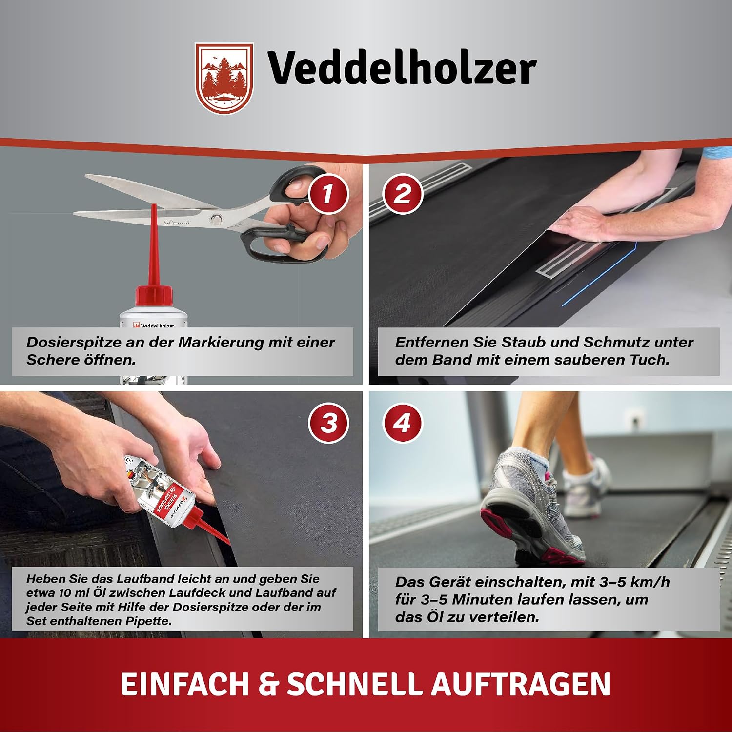 Thumbnail 5 de Veddelholzer 250 ml Silikonöl für Laufband