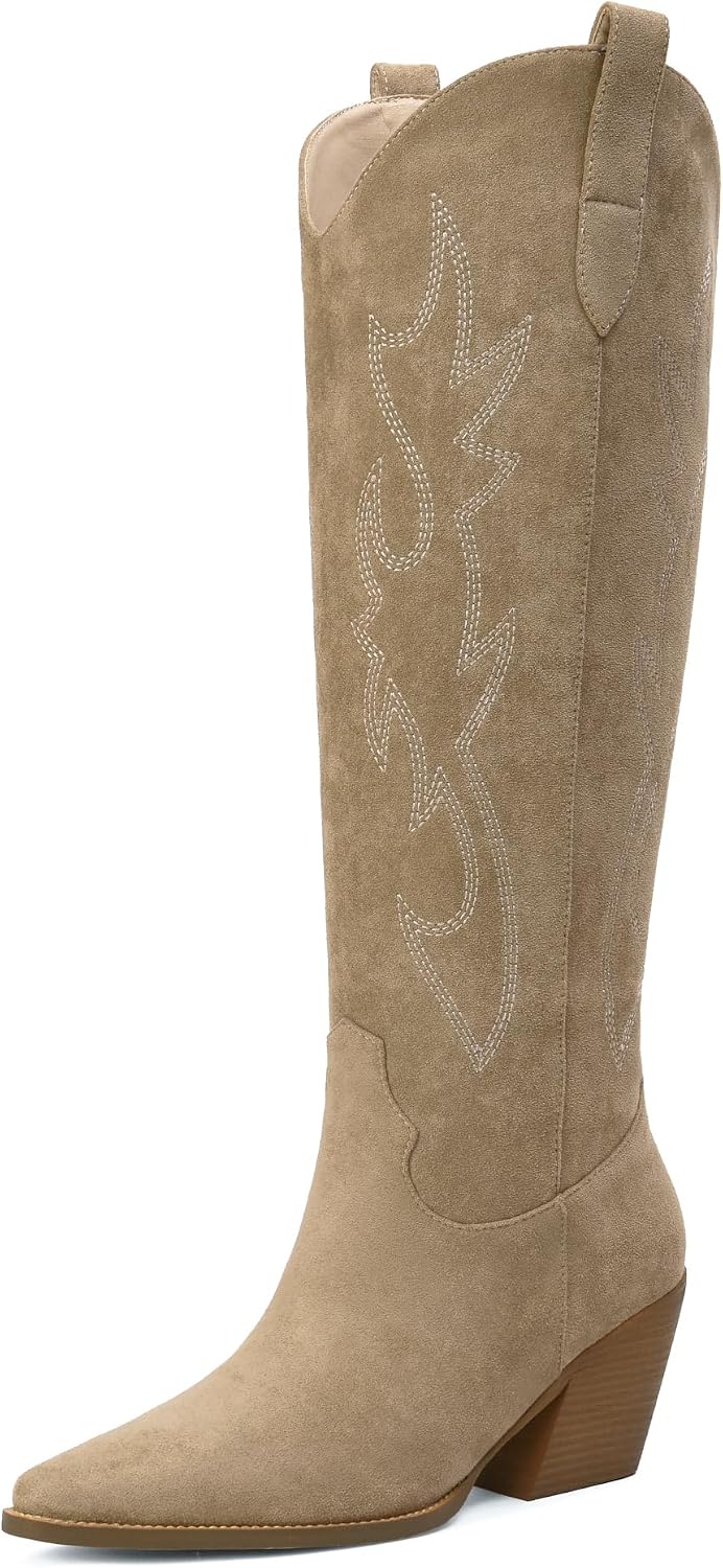 Detalle de iiimmu Knee High Cowgirl Boots