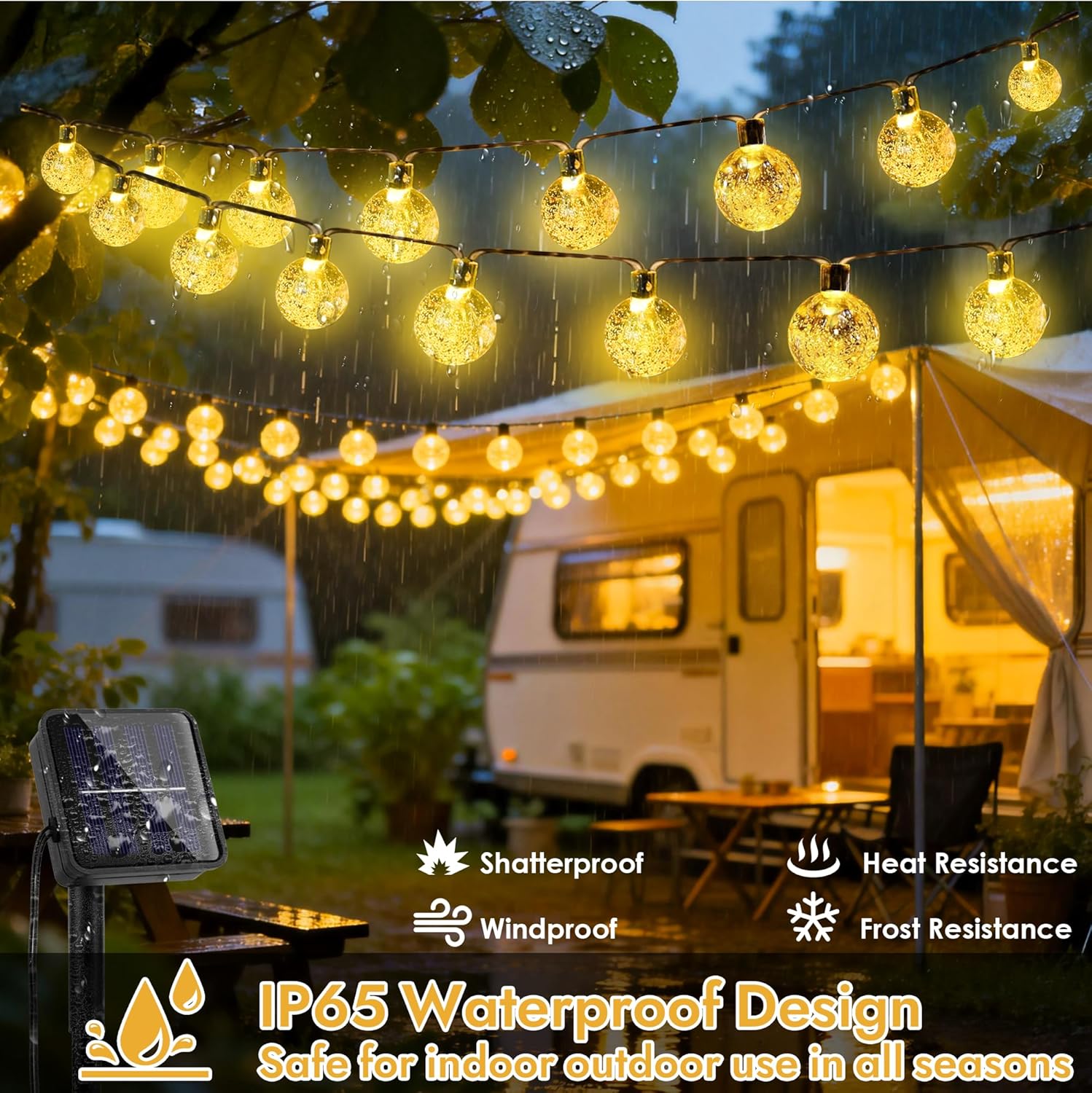 Thumbnail 1 de Suolita Solar Garden Lights Outdoor 30 LED 8M