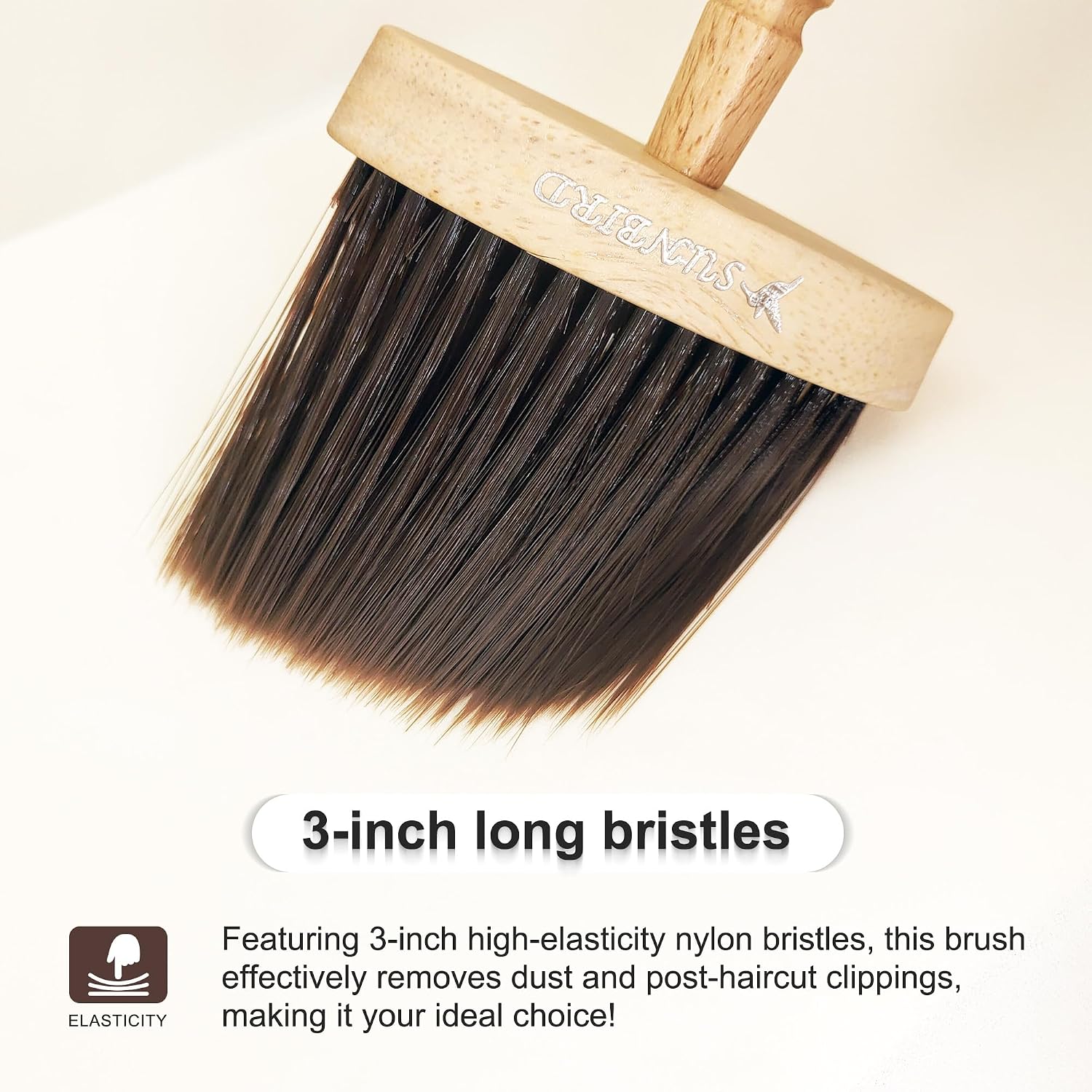 Detalle 2 de SUNBIRD Neck Duster Brush with Nylon Bristles