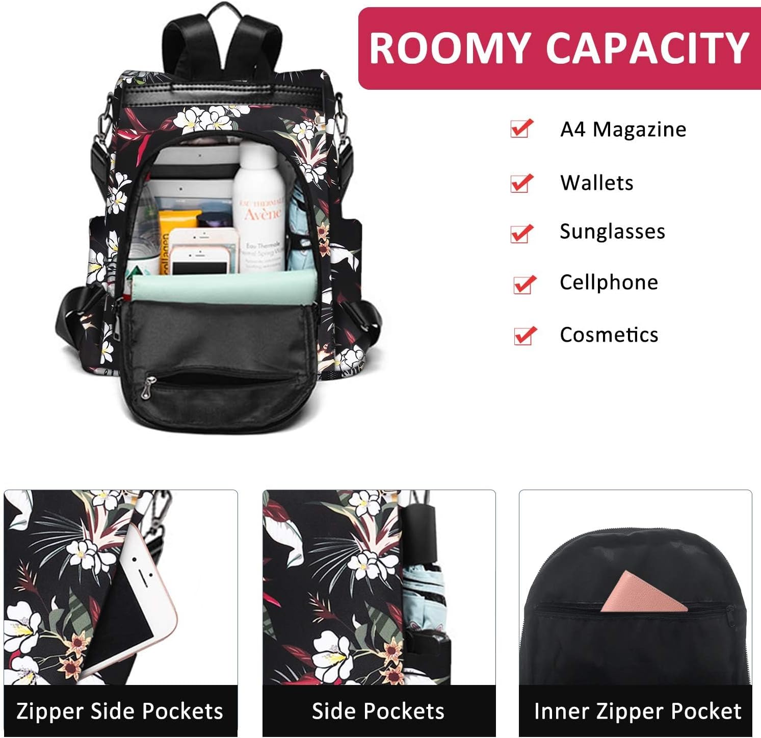 Thumbnail 4 de Fmeida Anti theft backpack rucksack 500g