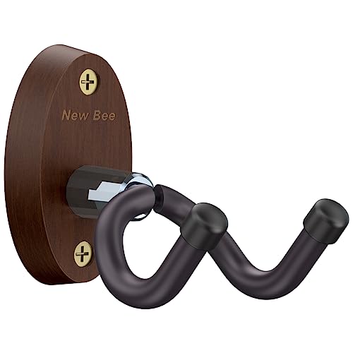 Detalle de New Bee Guitar Wall Mount Hanger – Solid V-Shaped Bracket for All Sizes (UK)