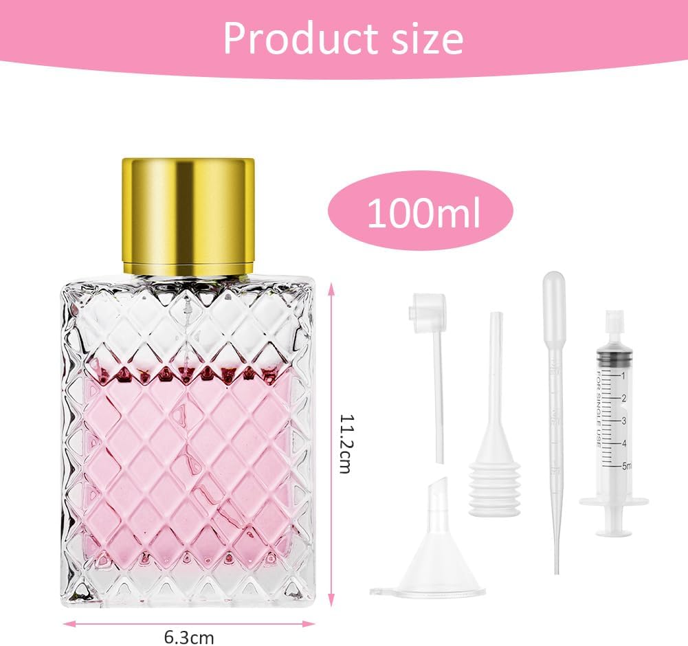 Thumbnail 1 de LOPHE Parfümzerstäuber 100 ml (2er-Set) im Gitterstil – nachfüllbare Reise-Sprühflaschen