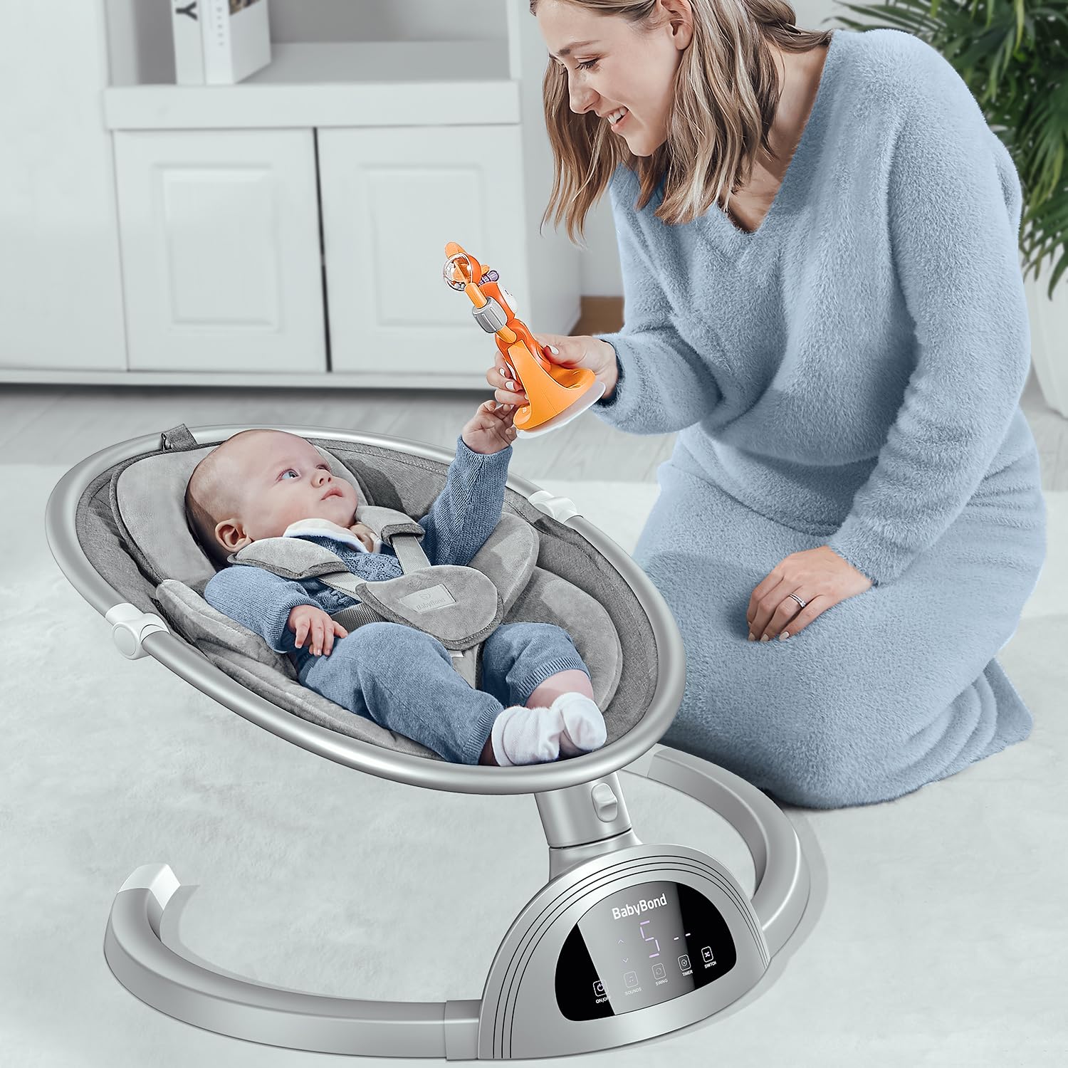 Detalle 2 de BabyBond Infant Swing with 5-Point Harness