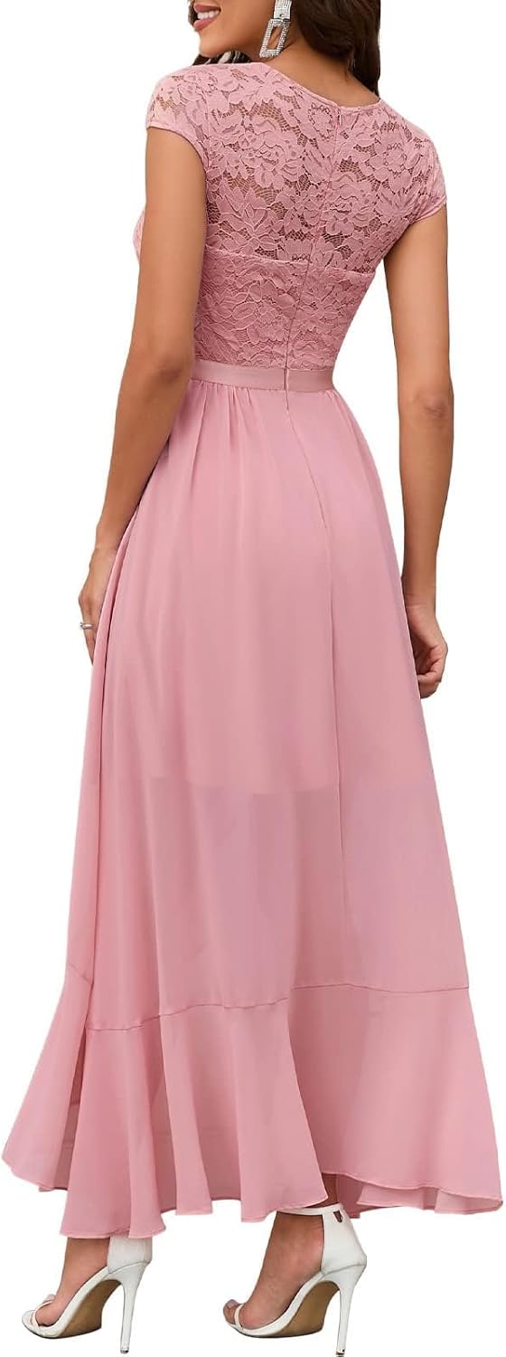 Detalle 2 de Bbonlinedress Abendkleid Elegantes Spitzenchiffon Kleid