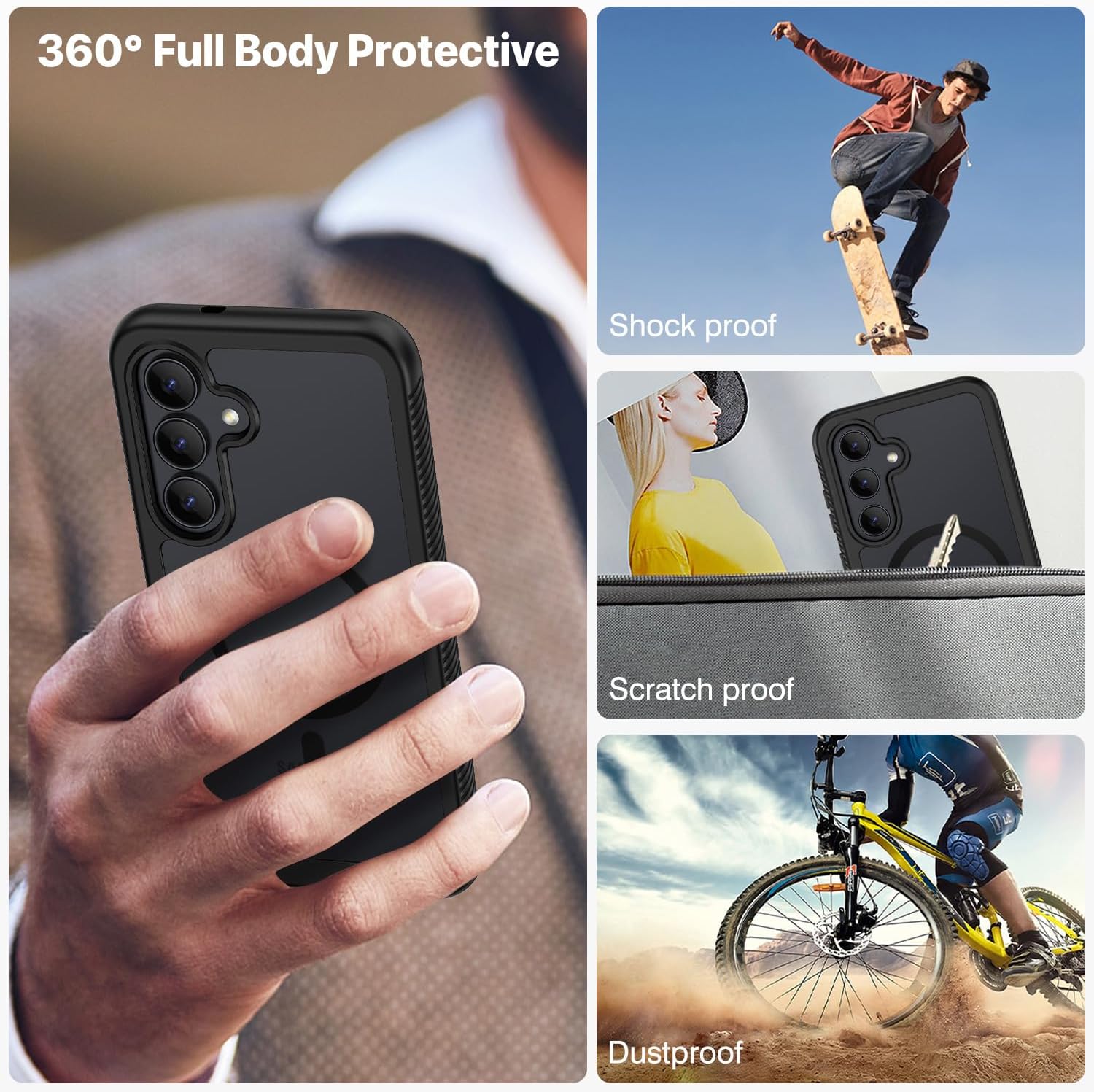 Thumbnail 5 de CENHUFO Samsung S25 FE case with screen protector