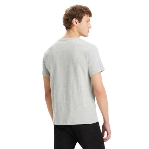 Detalle 2 de Levi's SS Original Housemark Tee – T‑Shirt Homme, gris moyen, coton 100% (M)
