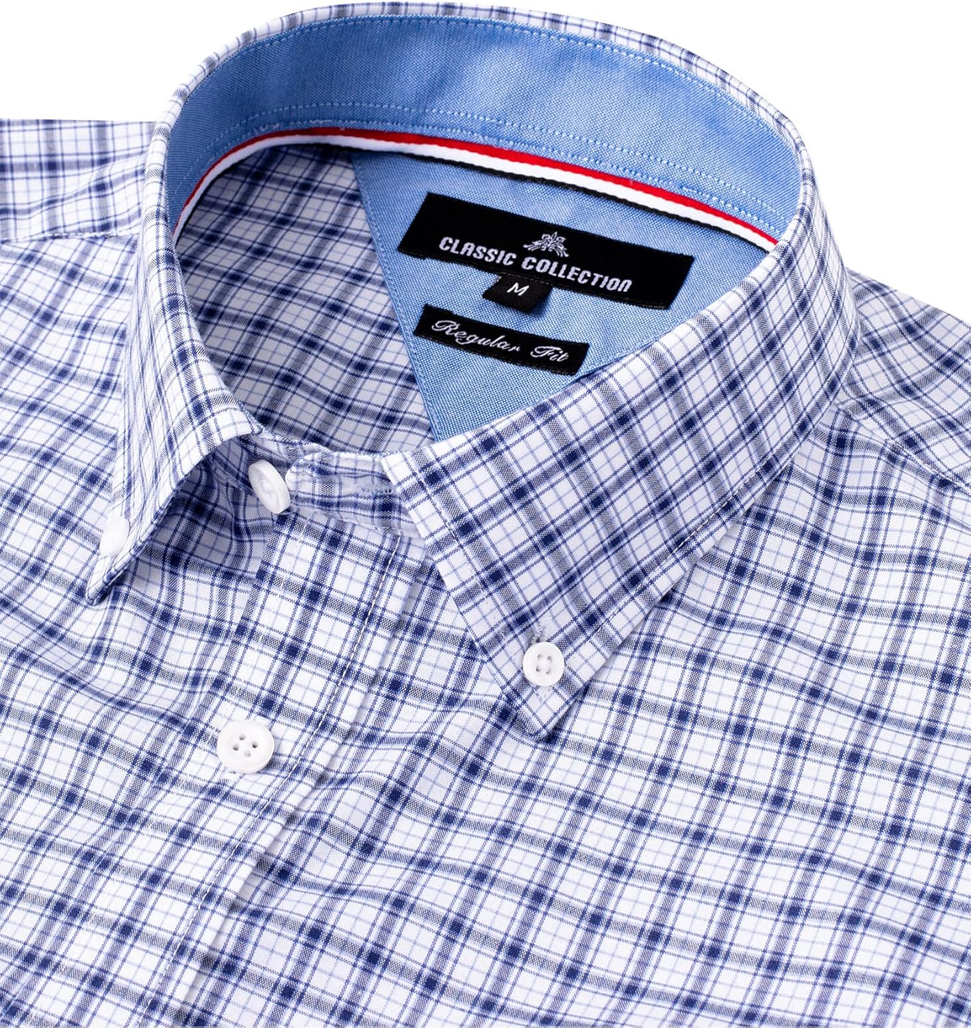 Thumbnail 2 de Alimens & Gentle Men's Plaid Button-Down Shirt - Long Sleeve, Regular Fit, Gingham