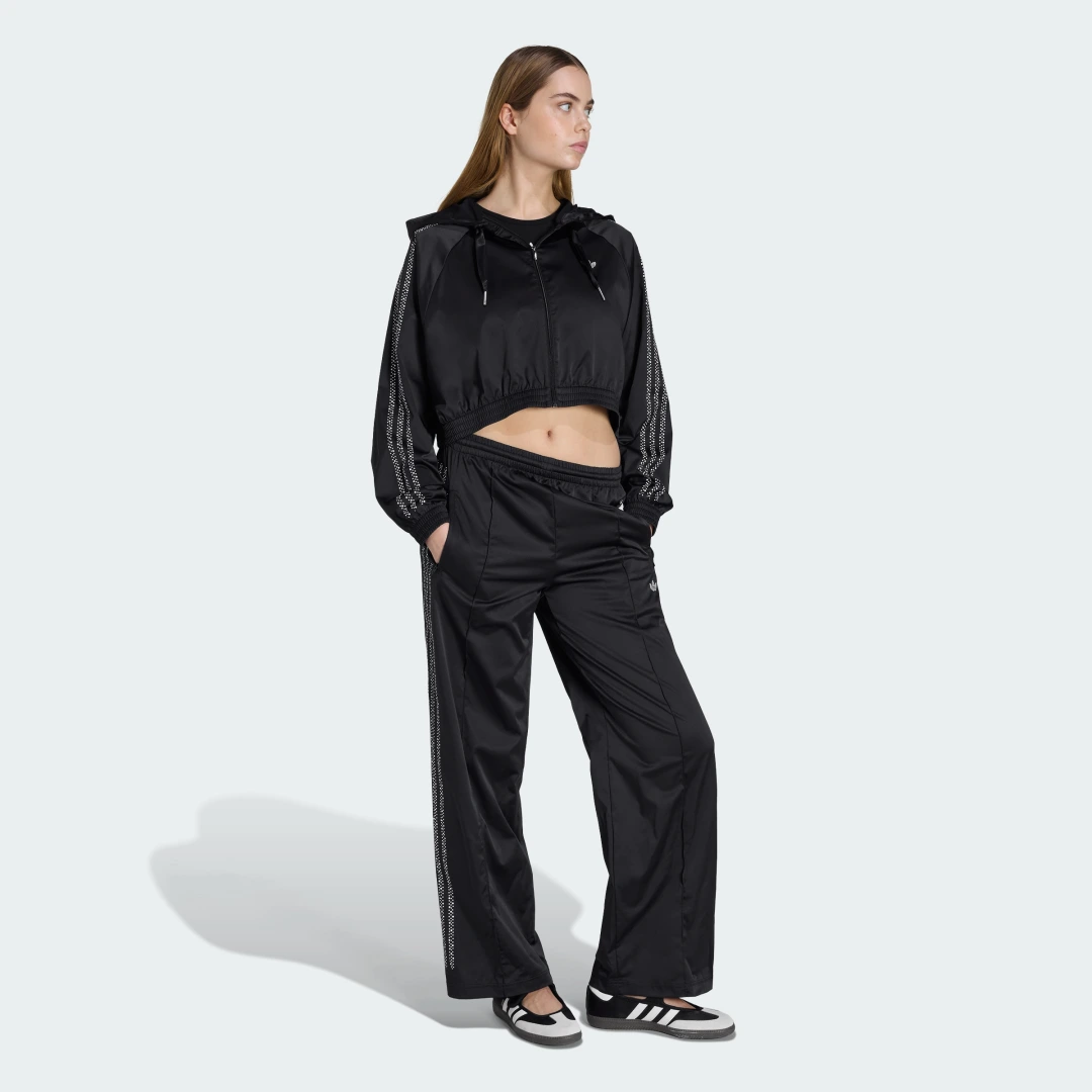 Detalle de SUDADERA CON CAPUCHA PEARL CROPPED ZIP de Adidas