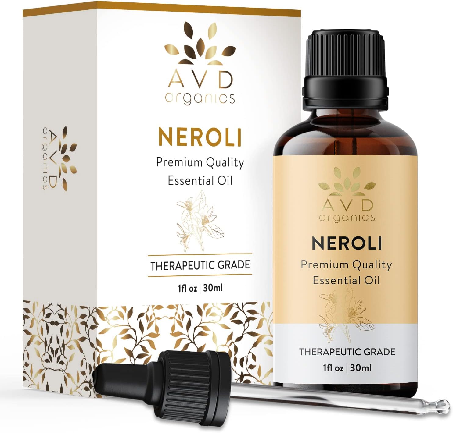 Thumbnail 1 de AVD ORGANICS Neroli Ätherisches Öl 30 ml – 100% rein & natürlich, Premium Neroliöl für Haut, Aromatherapie, Massage & Diffusor