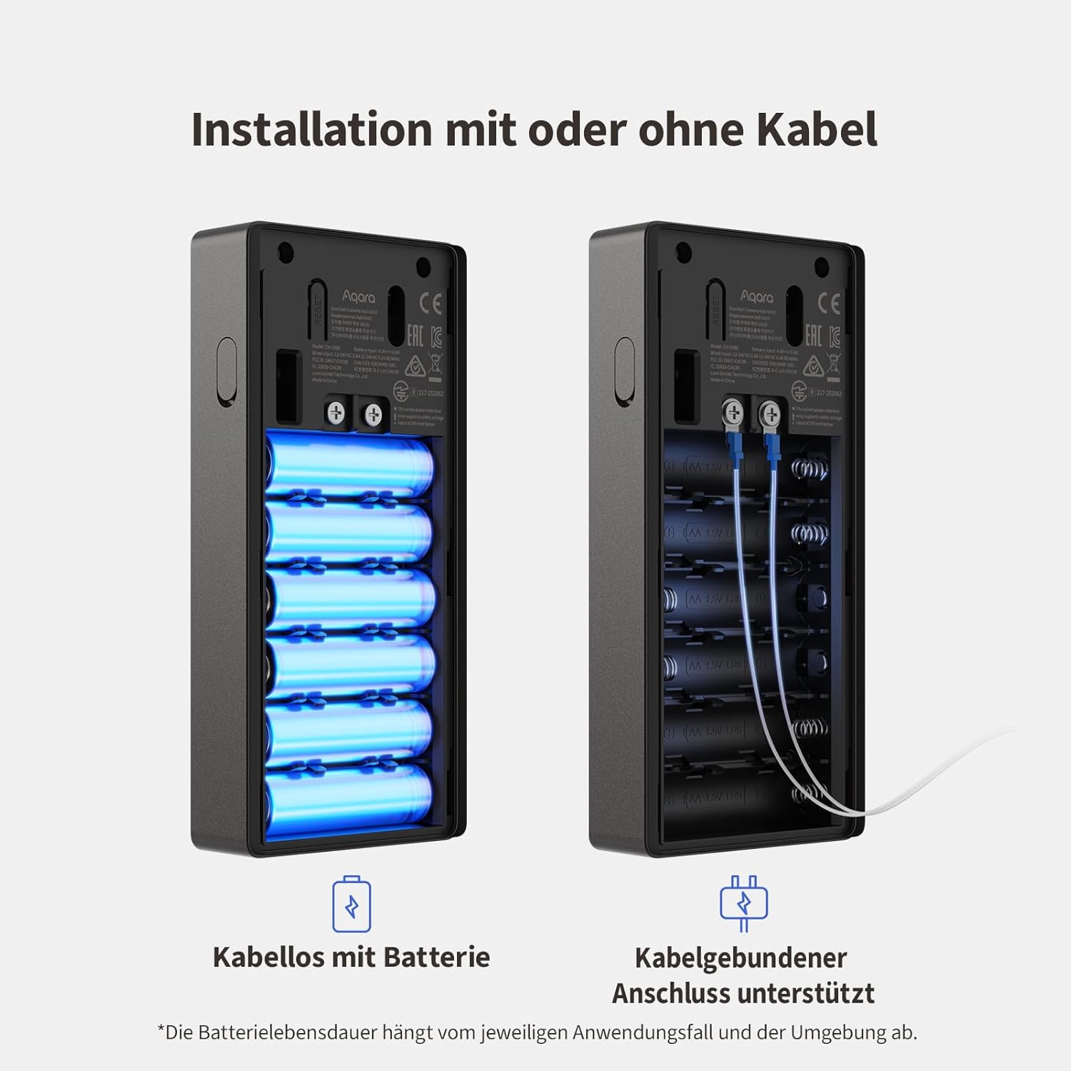 Thumbnail 5 de Aqara Smart Türklingel mit Kamera G410 (2K) – Video, 2-Wege-Audio & Matter-Hub integriert