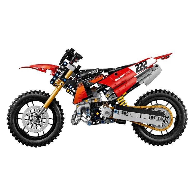 Detalle 2 de LEGO Technic Moto Ducati Desmo450 MX Factory 42238 – 457 piezas