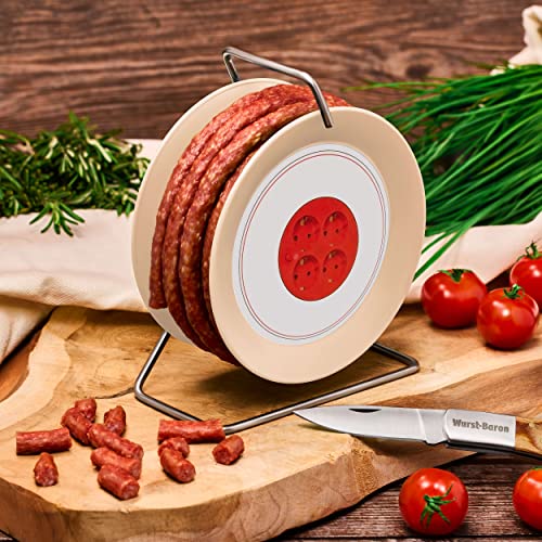 Detalle 2 de WURSTBARON® Wurst Kabeltrommel 3,5 m – Krakauer-Art, 240 g, hochwertig, mit rauchigem Aroma