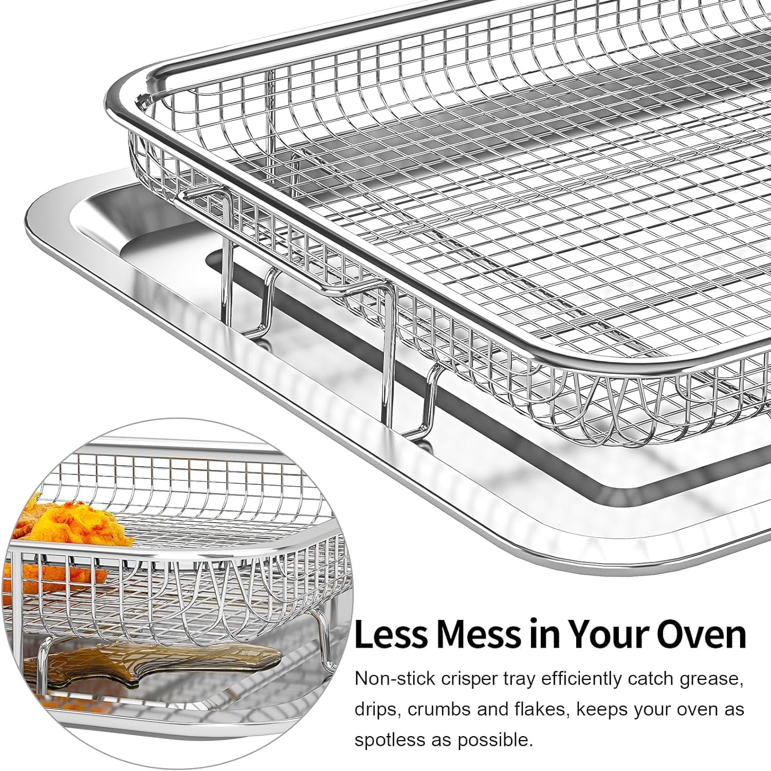 Thumbnail 3 de OPENICE Air Fryer Basket 15.6" x 11.6" 🍽