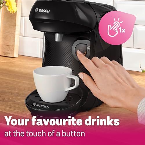 Thumbnail 7 de Tassimo by Bosch Happy Friendly Pod Coffee Machine TAS102EGBC, Black