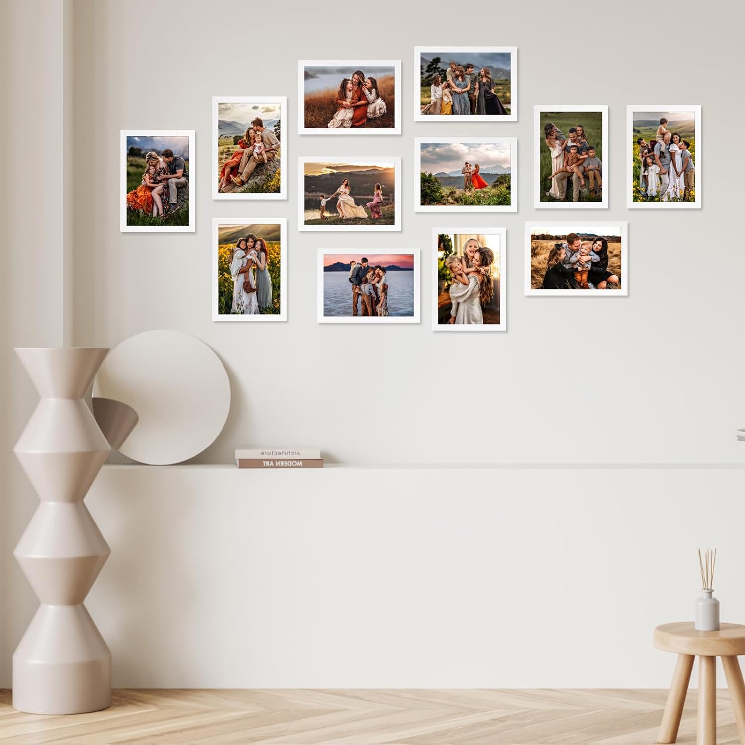 Detalle de Giftgarden 12 Pack A4 Photo Frames in White