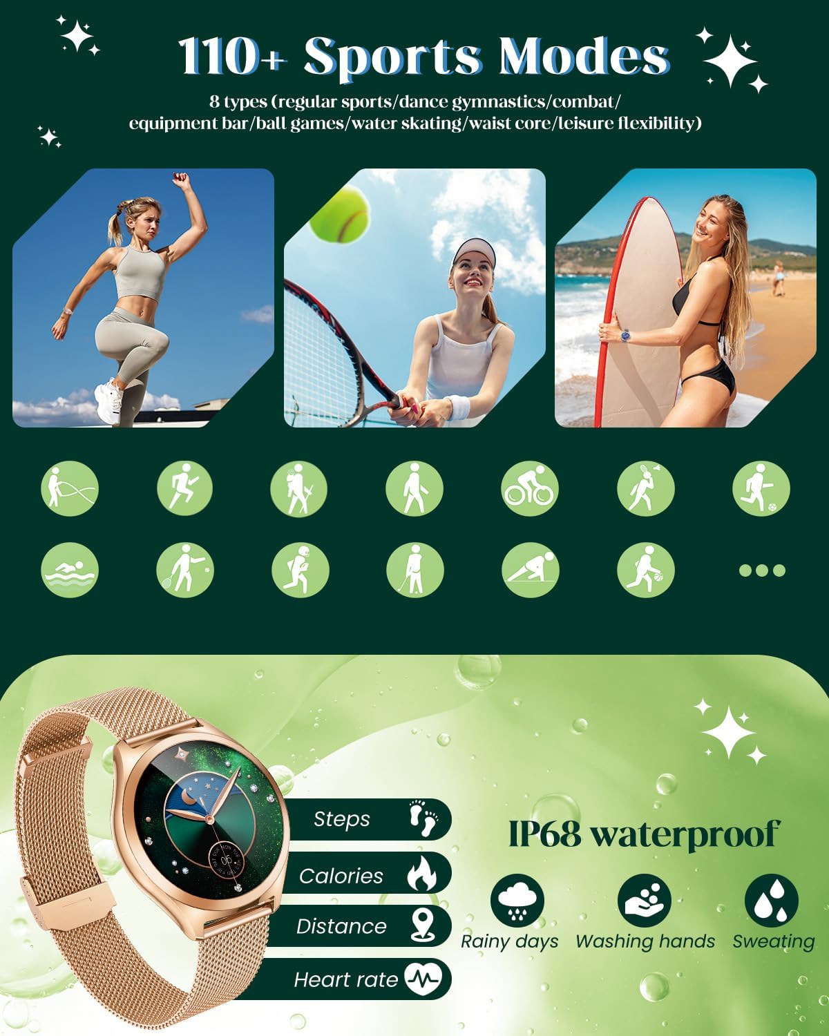 Thumbnail 4 de Smart Watch Women Smartwatch Sport 1.27