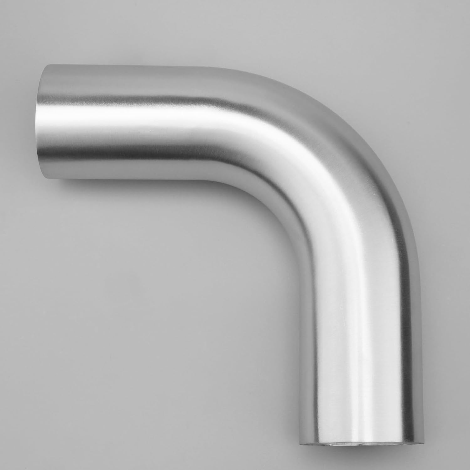 Detalle de AC PERFORMANCE 3-inch (76mm) OD 90 Degree Aluminium Intercooler Pipe – 1.3D Radius, Brushed Finish