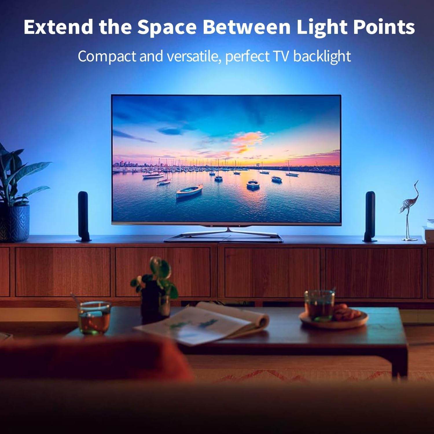 Detalle de TONTON DC-verlengkabel voor Philips Hue Play Bars, 3,5 m, 20 AWG