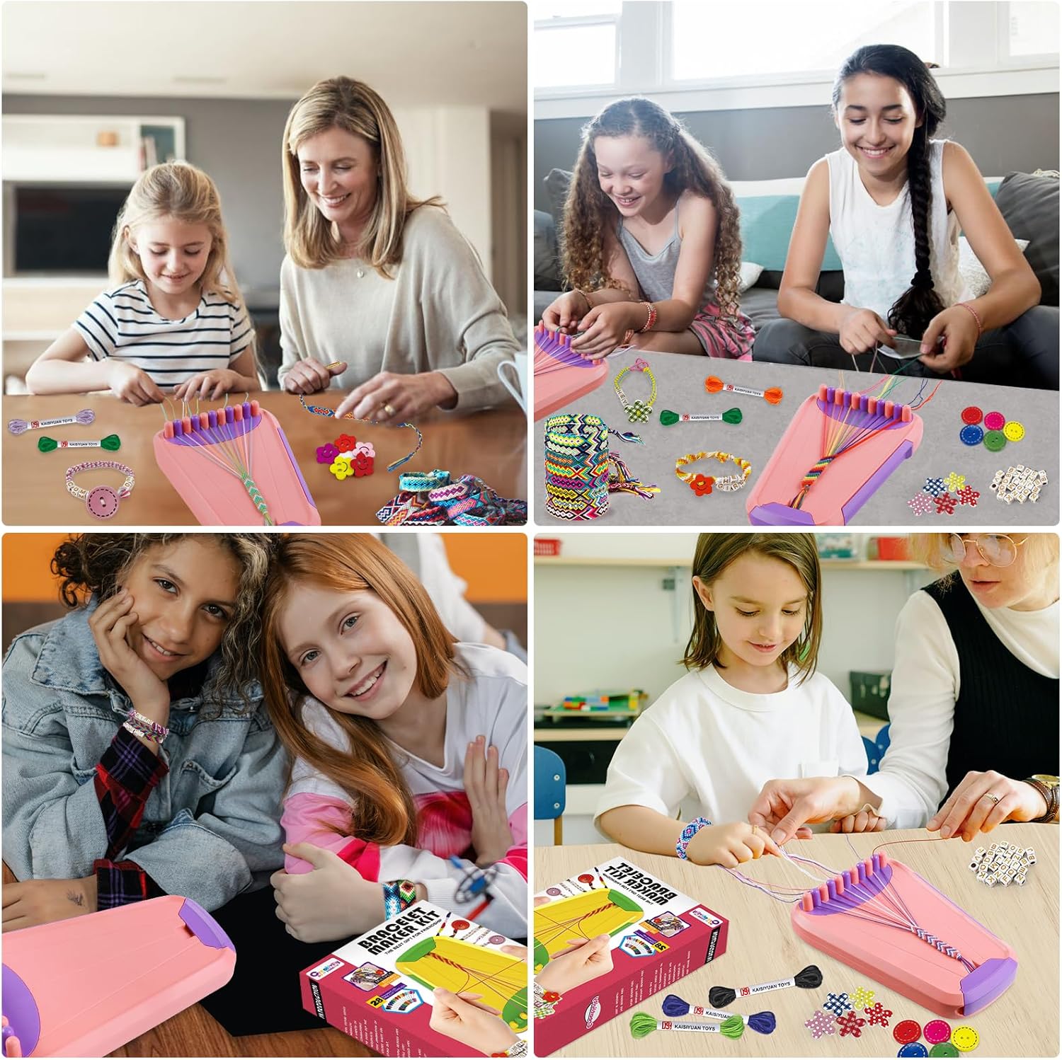 Thumbnail 3 de Kids Friendship Bracelet Kit for Ages 8-12