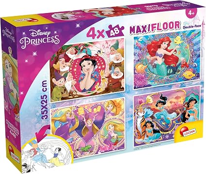 Detalle de Lisciani Puzzle Disney Princesas 2 en 1 🎨 para Niños a partir de 3 años