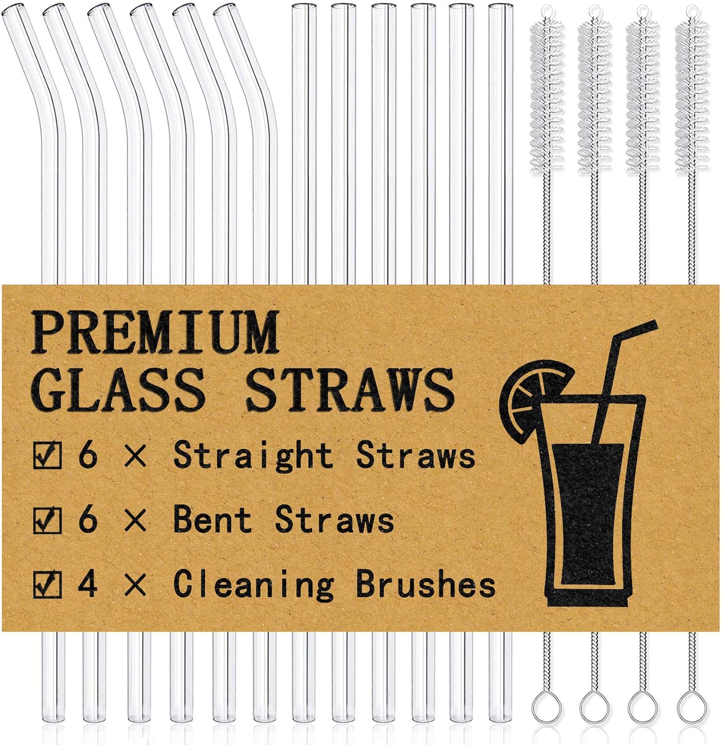 Detalle de Piteno Glass Straws 10 mm