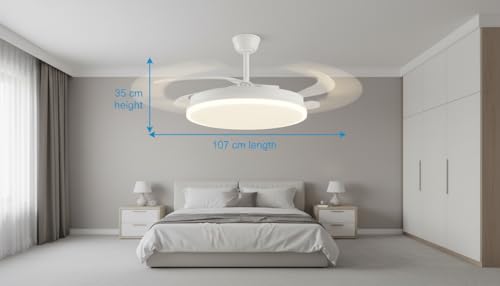 Thumbnail 2 de Ventilador de Techo LED M MI DEKOR MD1401: rendimiento, iluminación y control a otro nivel
