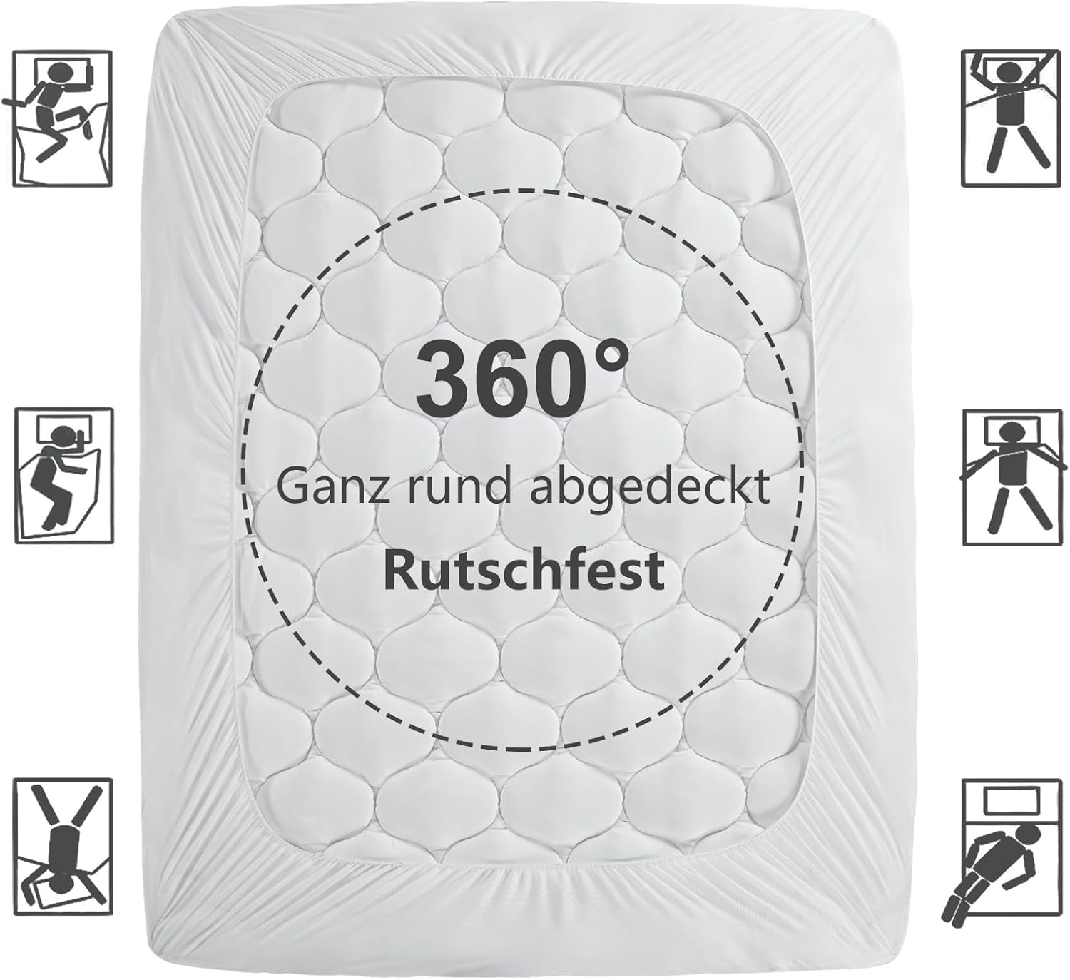 Thumbnail 5 de DUANDUAN Matratzen Topper 140x200cm weich