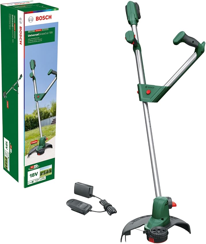 Detalle de Bosch Home and Garden 06008C1D03 Cortabordes 26 cm, 18 V