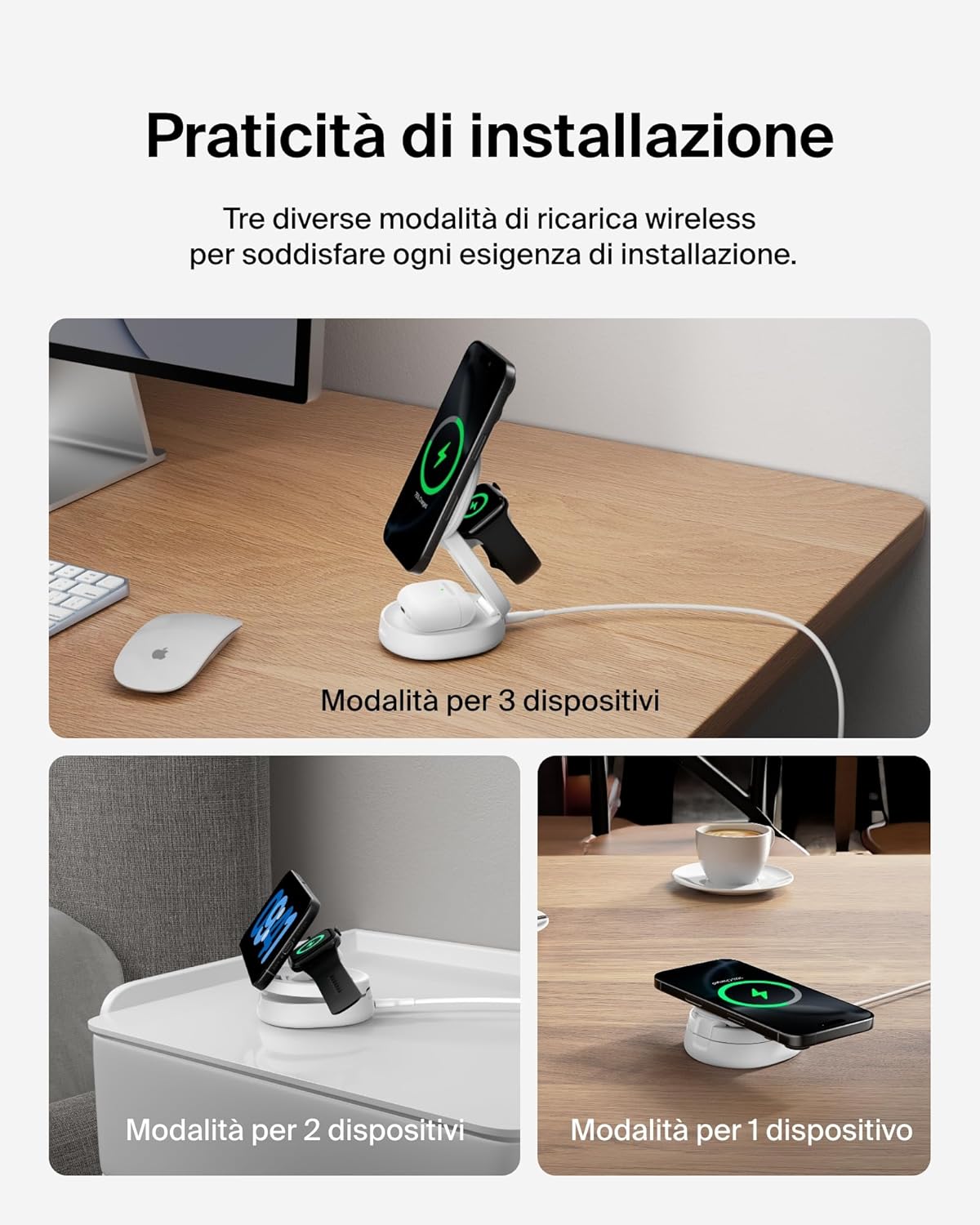 Thumbnail 4 de Belkin BoostCharge 3 in 1 MagSafe 15W 36W