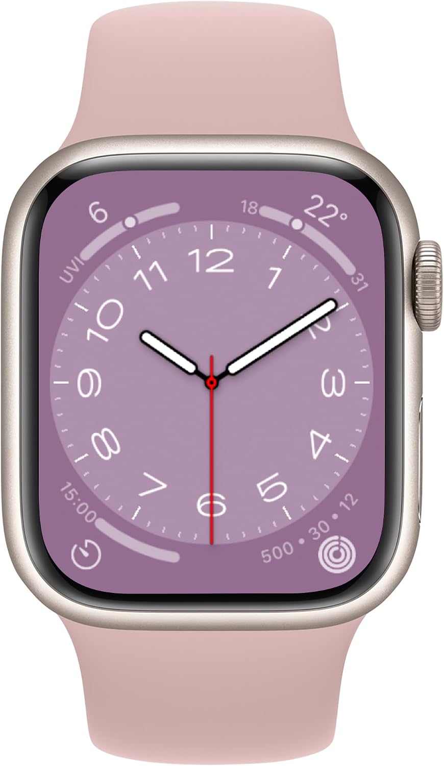Detalle de ELETTRONEO C1 Cinturino per Apple Watch Ultra 3/2 e serie 1–11: silicone sport rosa millenario