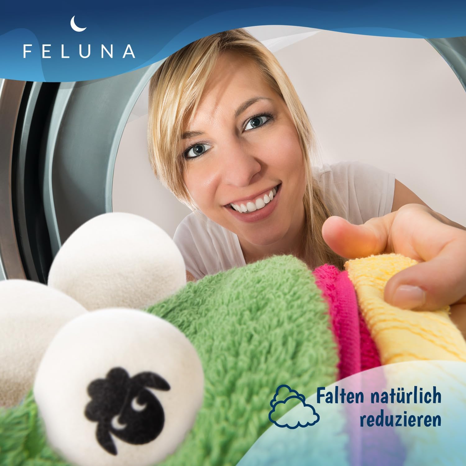 Thumbnail 4 de Feluna Eco Dryer Balls – Boules de séchage en laine 100% naturelle (set de 6)