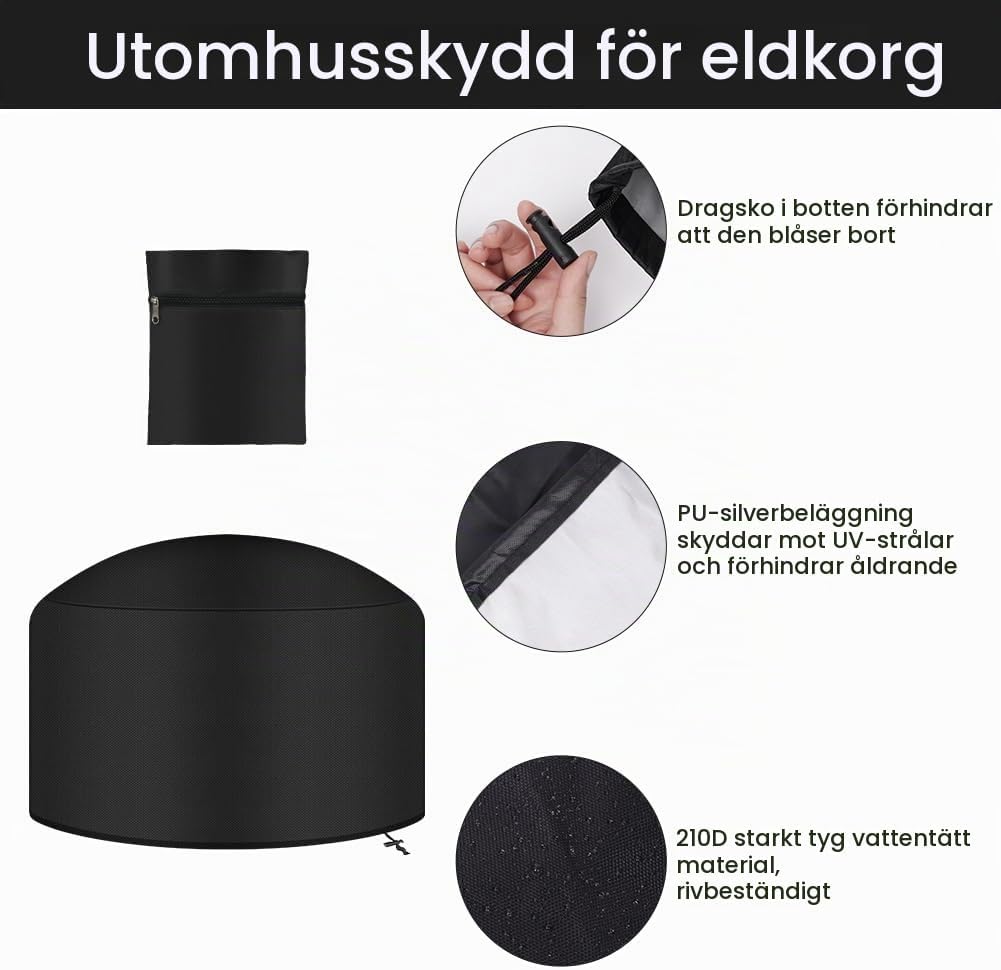 Thumbnail 2 de AOOWU 5084801 skydd till uteplatsvärmare, 210D Oxfordtyg, Ø 80 cm