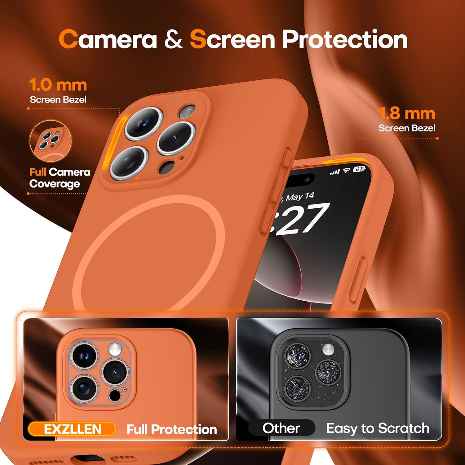 Thumbnail 4 de EXZLLEN 16 Pro Max Magnetic Silicone Case 3.0mm