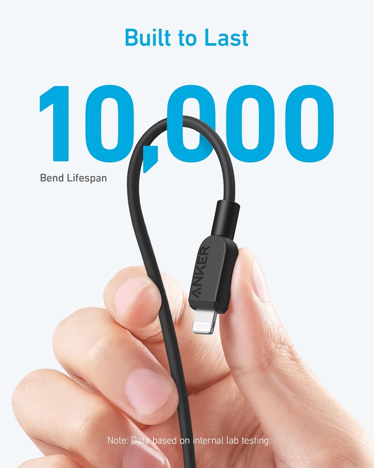 Detalle de Anker 310 cable USB-C a Lightning 180 cm