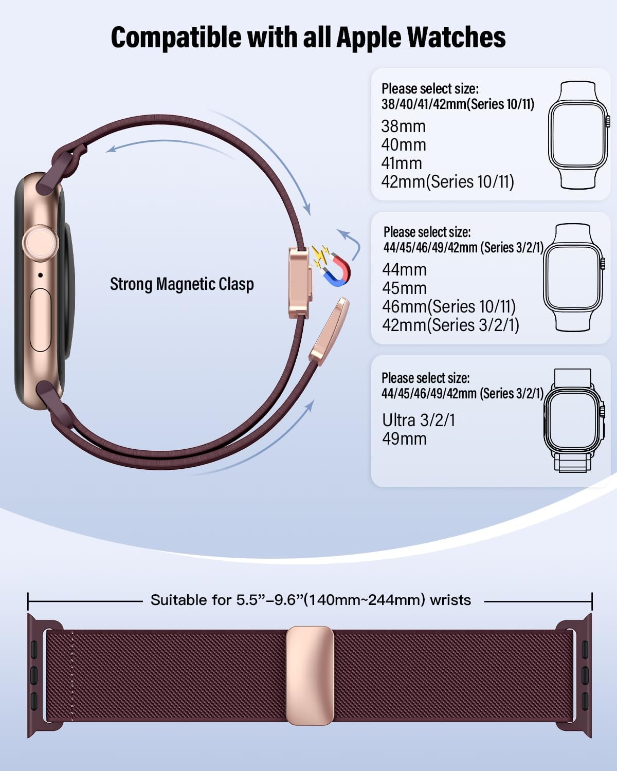 Thumbnail 4 de Yoohoo Elastic Nylon Strap for Apple Watch