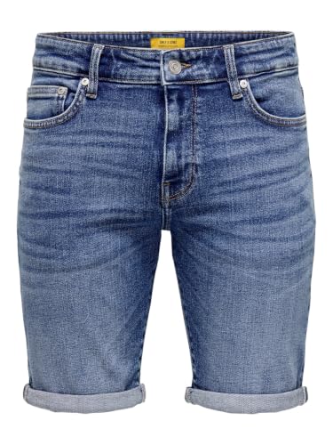 Detalle de ONSPLY DBD 8773 Tai DNM Noos - Pantalones Cortos Denim Dark Azul (XL) de Only & Sons