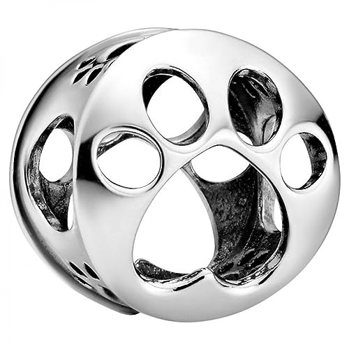 Detalle de PANDORA Passions Ciondolo in argento Sterling con zampa traforata – charm per bracciali Pandora Moments