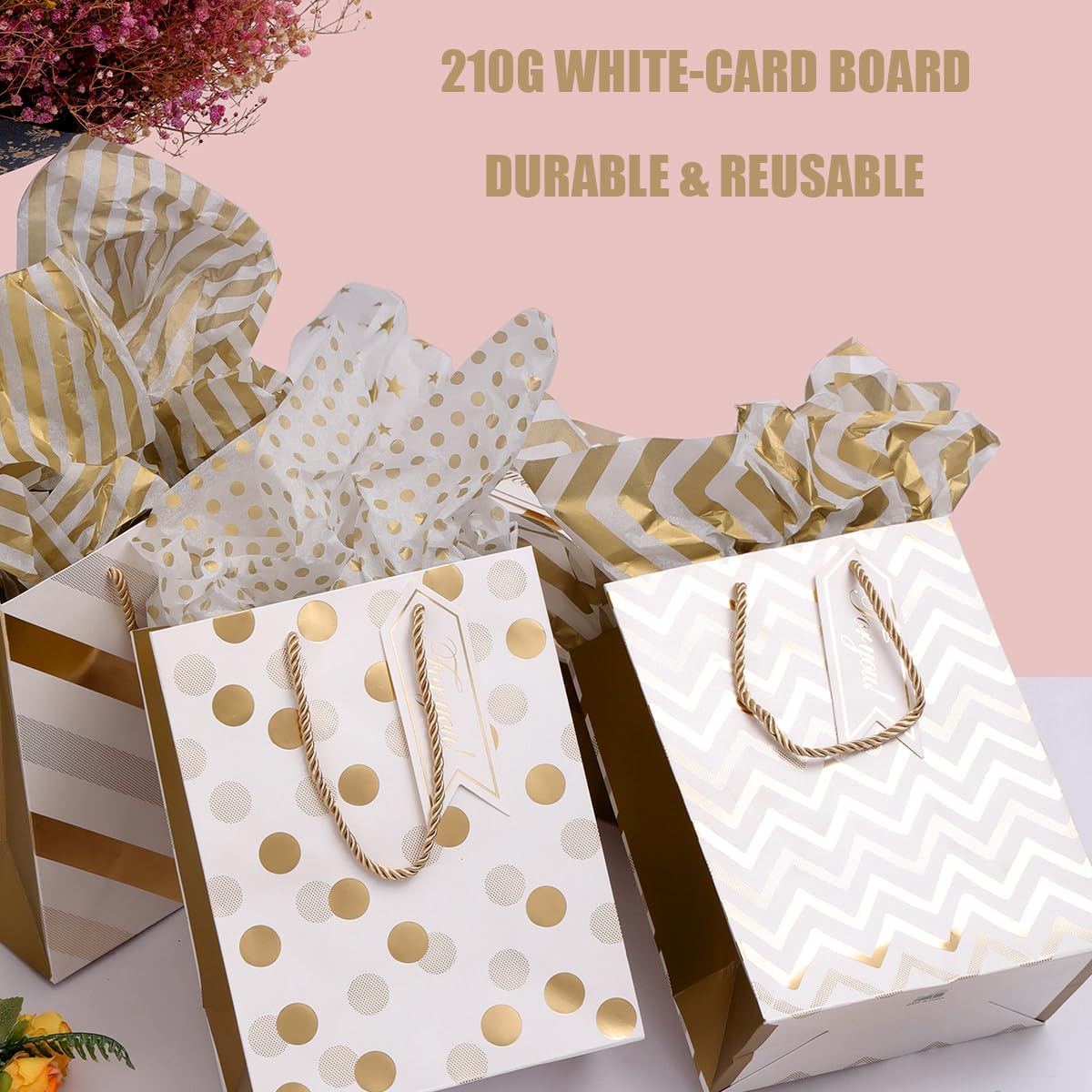 Thumbnail 4 de Dimetey Gift Bags 8pcs Large 12.6in