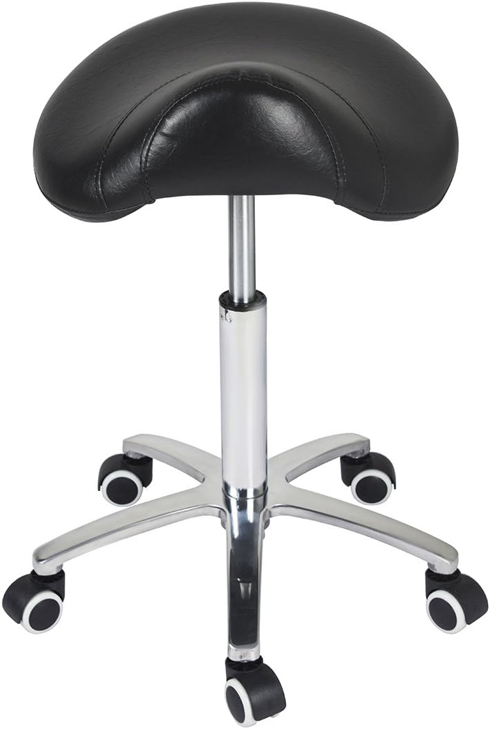 Antlu saddle stool rolling chair, 400 lb