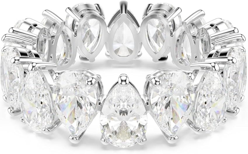 Swarovski Matrix Vittore anillo Blanco Talla pera