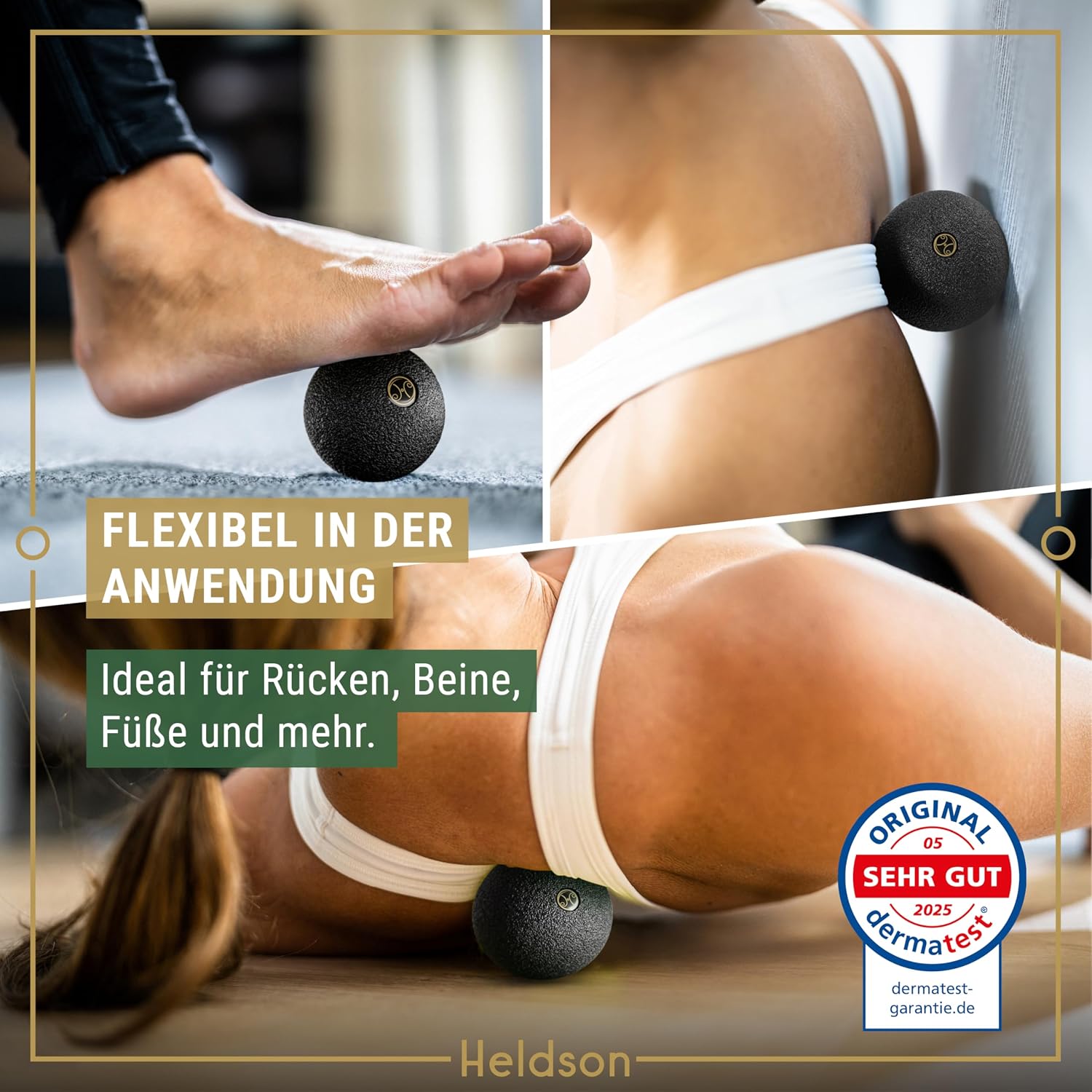 Thumbnail 5 de HELDSON Premium Faszienball 2er Set 6cm & 8cm