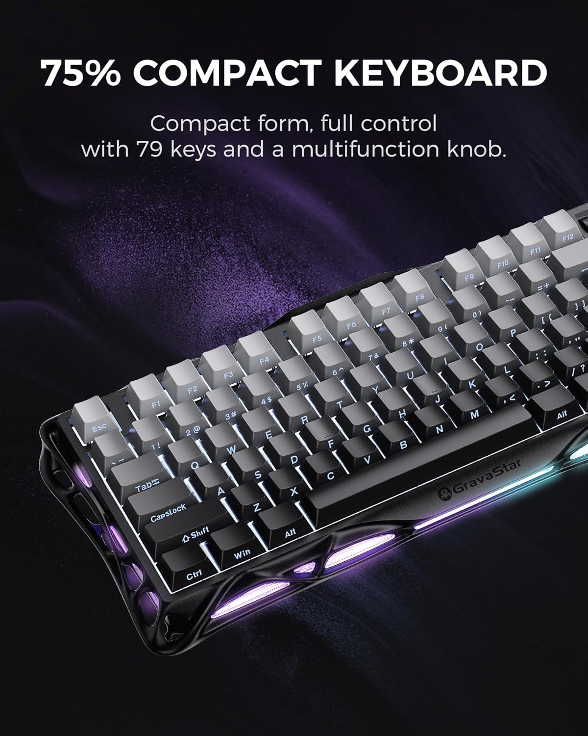 Thumbnail 3 de GravaStar Mercury K1 75% wireless mechanical keyboard ⌨