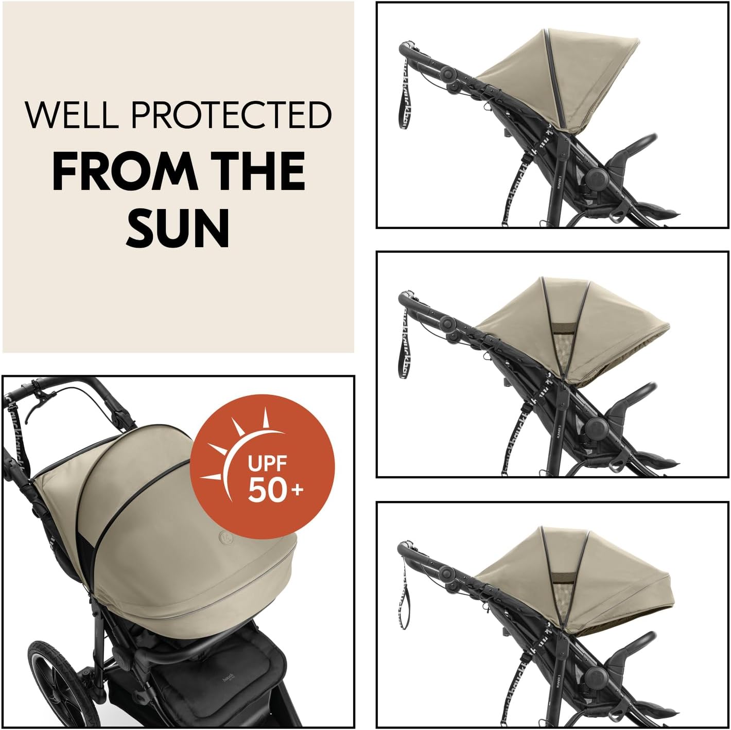 Thumbnail 4 de hauck Runner 3: Olive Heavy Duty All-Terrain Stroller