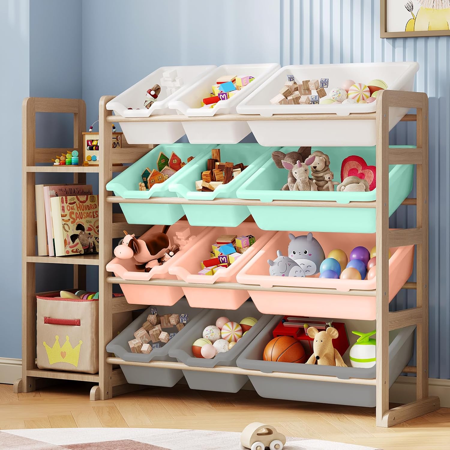 Detalle de Toy Storage Organizer with 12 Bins