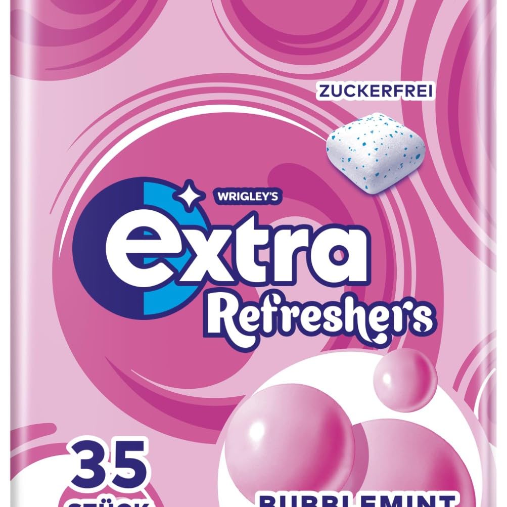 Thumbnail 2 de Extra Refreshers Kaugummi zuckerfrei Bubblemint Großpackung – 210 Dragees (6 x 35) Xylitol
