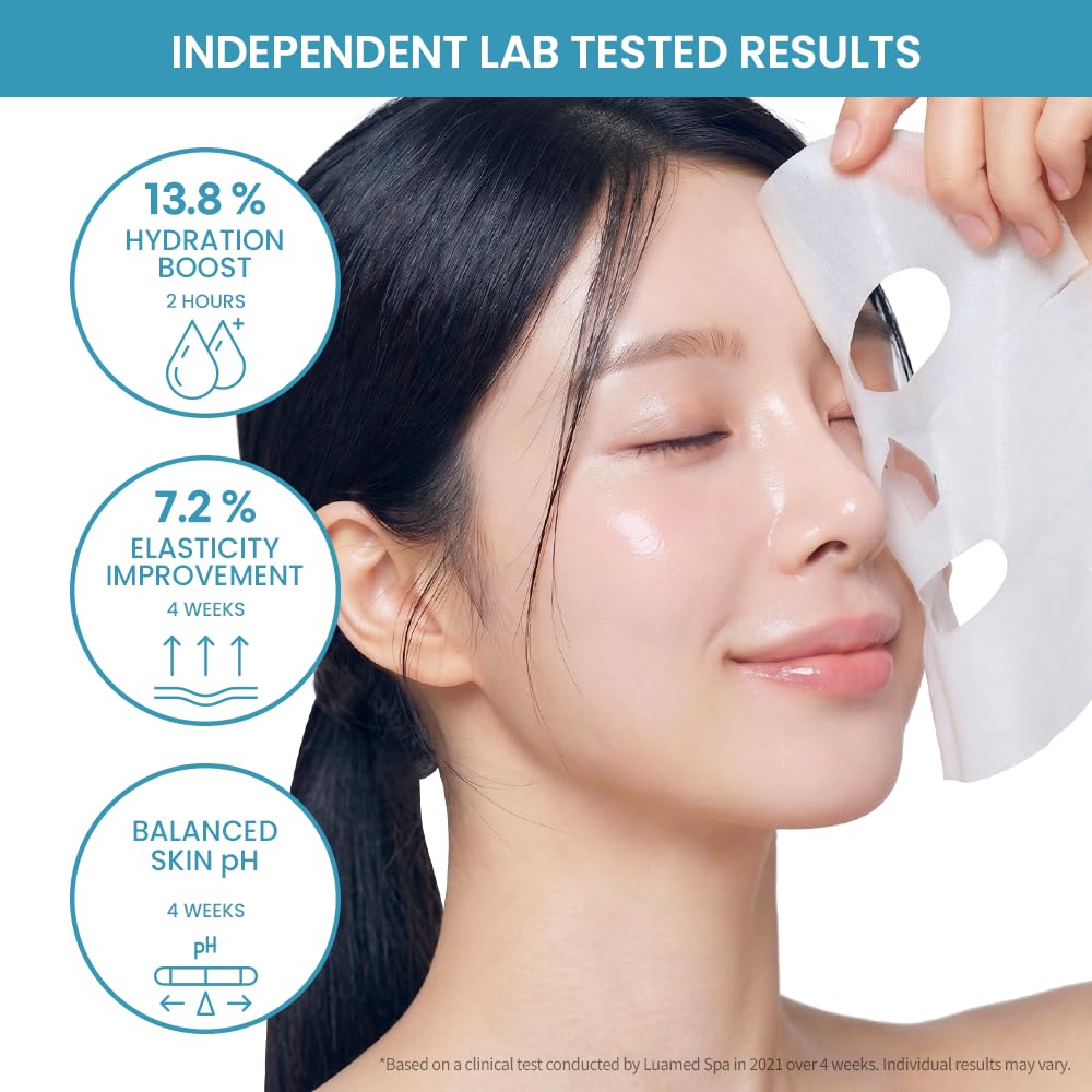 Detalle 1 de #OOTD Collagen Hydrating Sheet Masks (10 count) for Dry & Sensitive Skin, EVE Vegan, Hyaluronic Acid
