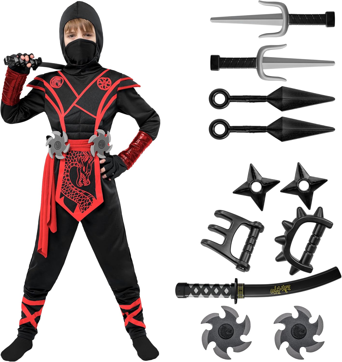 Detalle de Spooktacular Creations Ninja Dragon Costume
