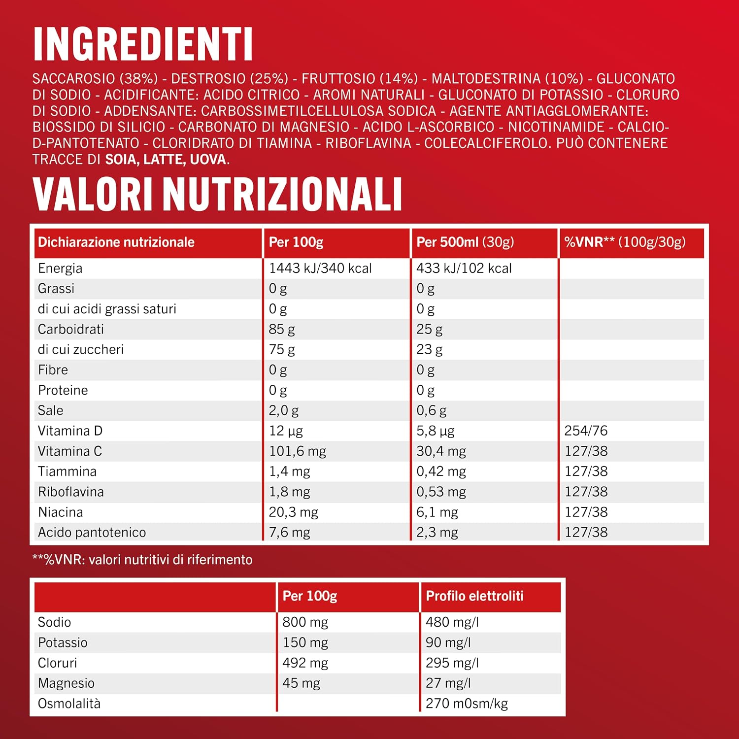 Thumbnail 3 de Enervit Isotonic Drink Arancia — Bevanda reidratante per sport di endurance, Barattolo da 420 g